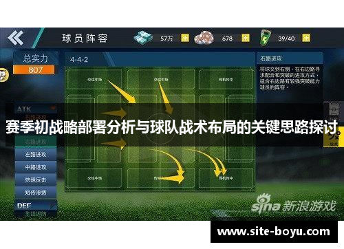 赛季初战略部署分析与球队战术布局的关键思路探讨 赛季初战略部署分析与球队战术布局的关键思路探讨
